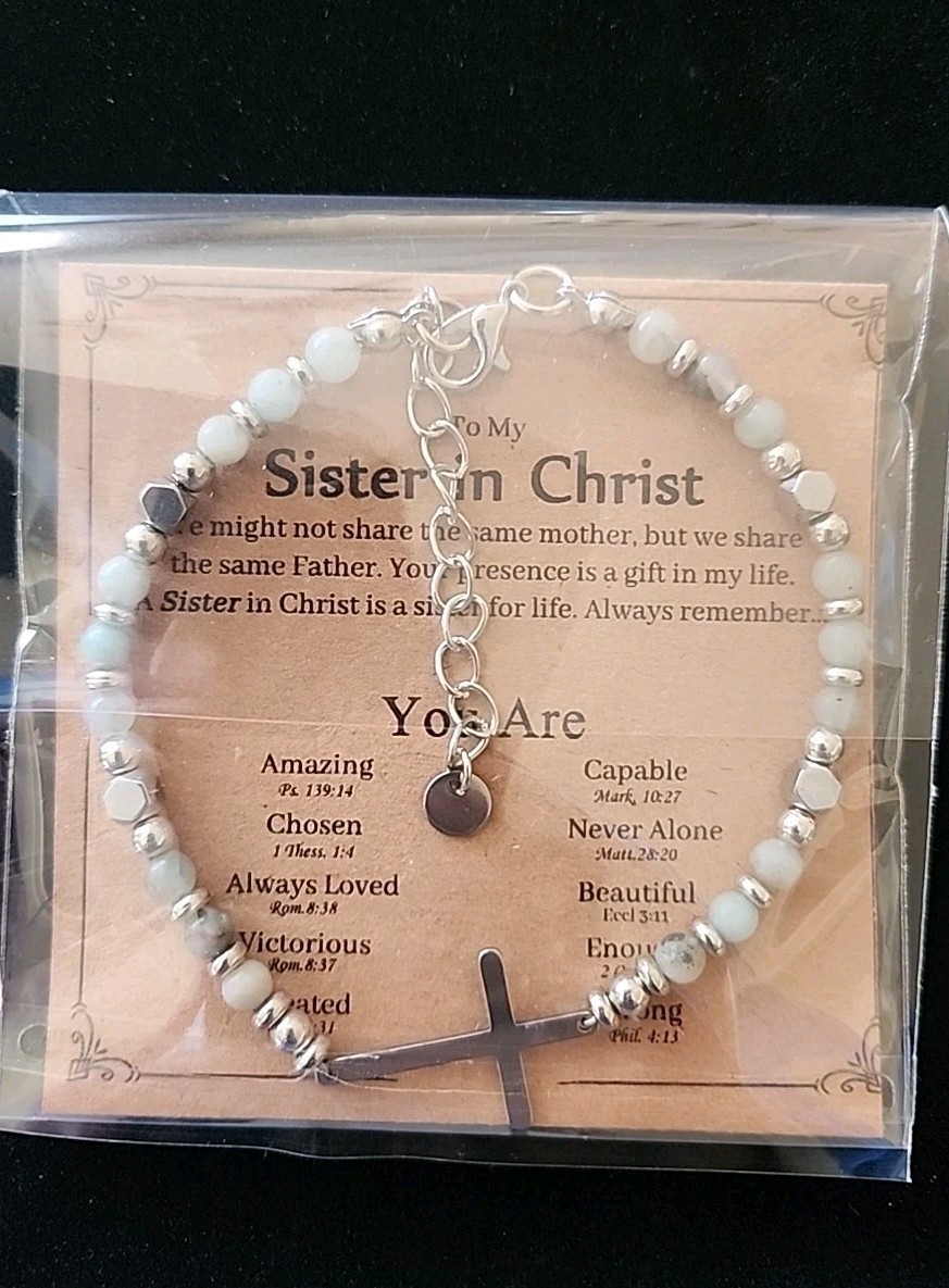 Christian Gifts Women Faith Religious Cross Bracelet Jewelry Bible Verses GIFT!