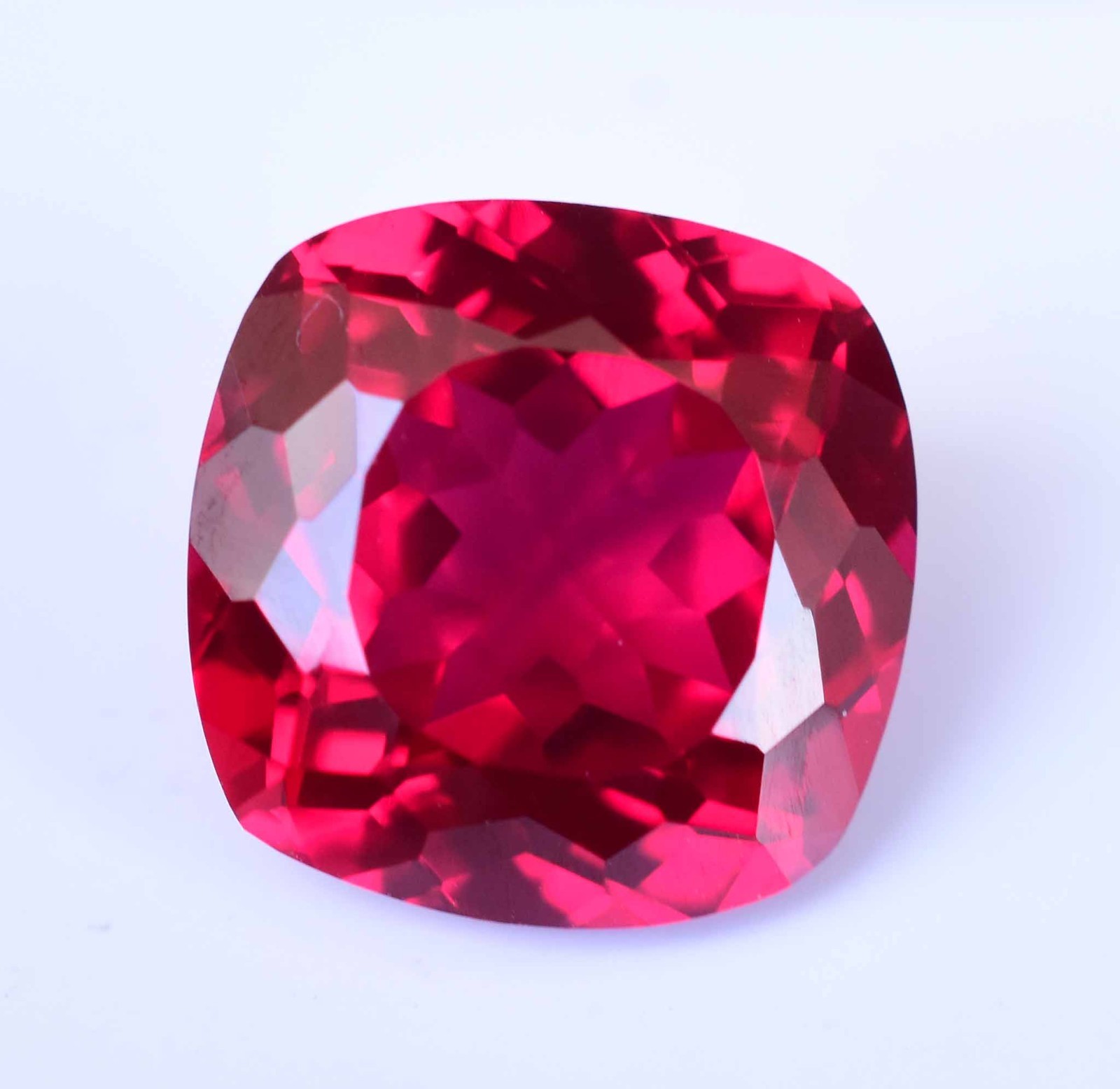 Flawless Natural Myanmar Red Spinel 9.80 Ct Cushion Cut Certified Loose Gemstone