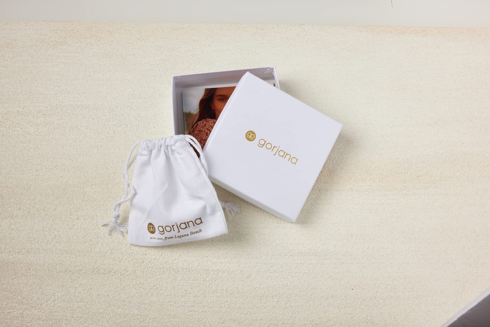 gorjana – Madison Shimmer Huggies 1/2″ across – 18K Gold Plated – Studded Min…