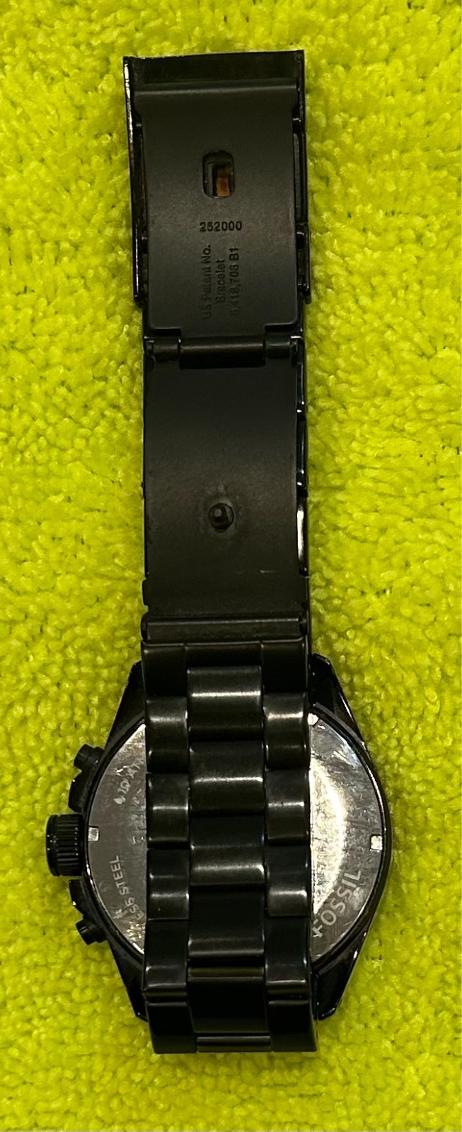 Fossil Decker Chronograph Black IP CH2942 Stainless Steel Men’s Watch