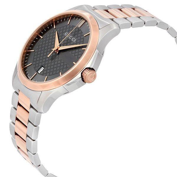 $1025 MSRP | Gucci Men’s G-Timeless Grey Dial Two-Tone Watch – YA126446