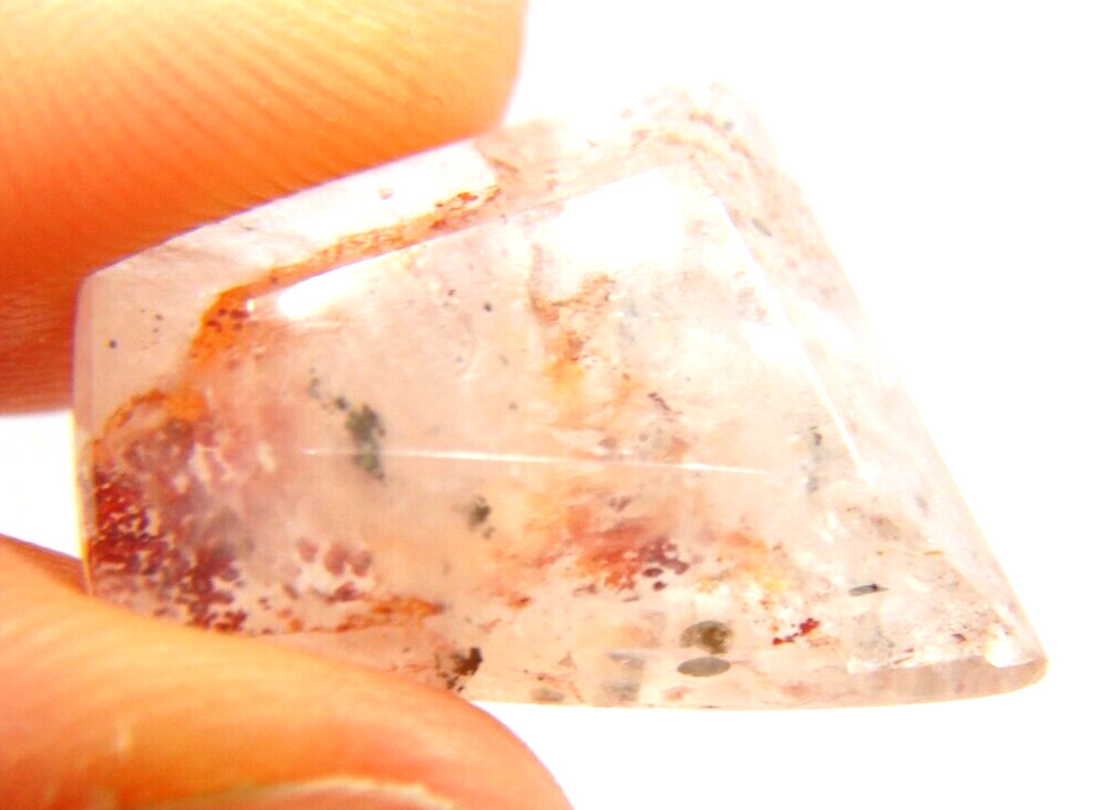 IP-15 Ironite Quartz 11.70ct 14x20x6mm free form limonite Hematoide fire quartz
