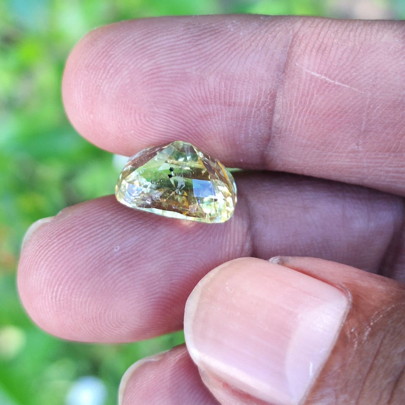 Chrysoberyl 9.48 Ct | Yellowish Green Unique Color | Ethically Sourced Gemstone