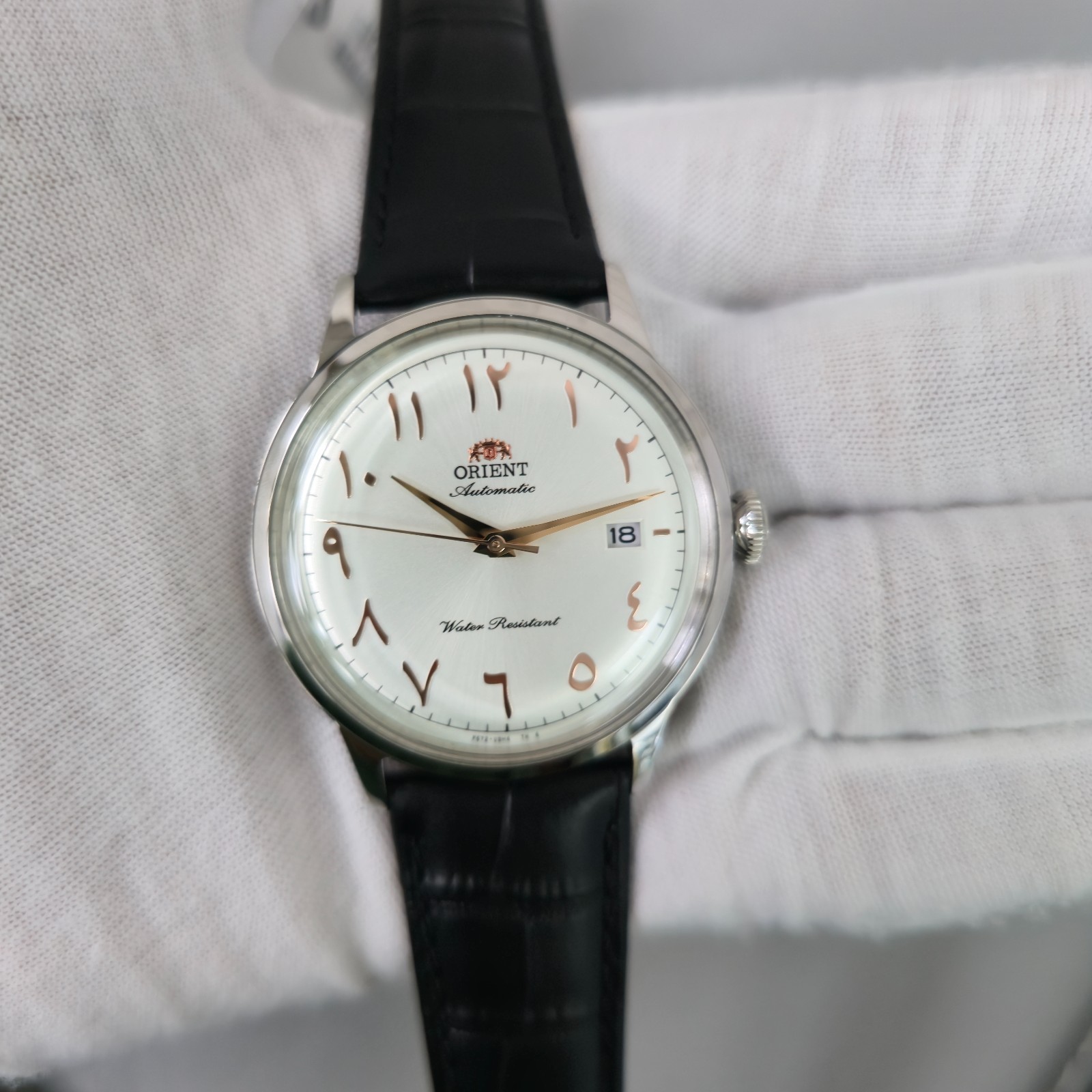 Orient Classic Bambino Automatic RA-AC0038 White Arabic Dial Brand New Men Watch