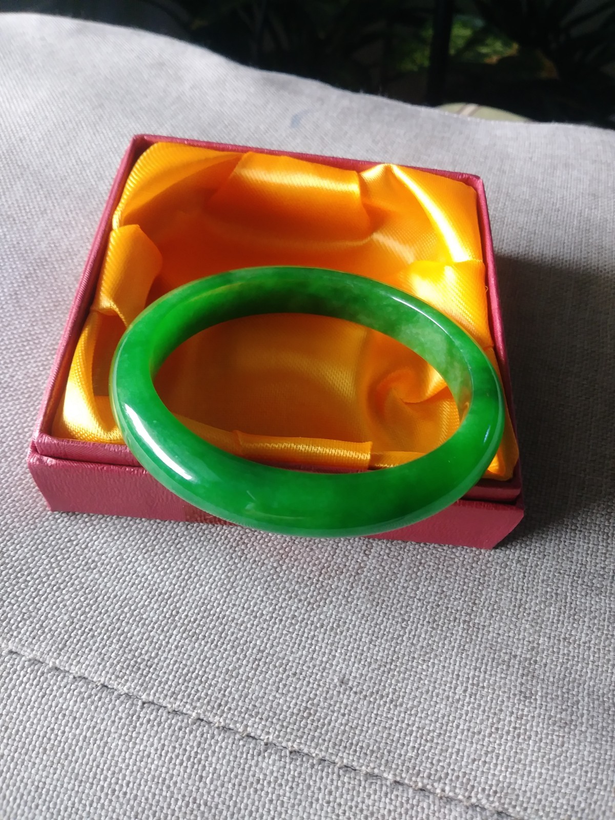 Genuine imperial green jade jadeite bangle 59mm/7.25/45.5g