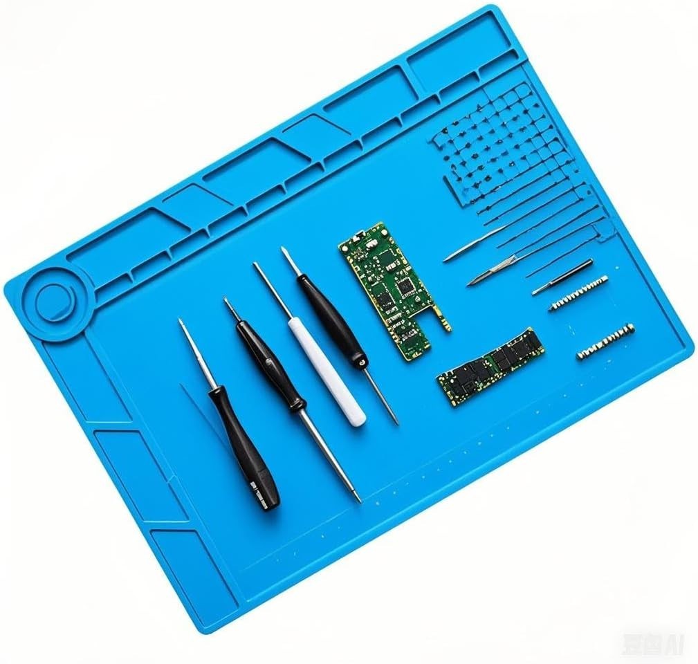 Watchmaker’s Silicone Rubber Bench Mat Pad Anti-Slip Jewelry Watch Repair Tools
