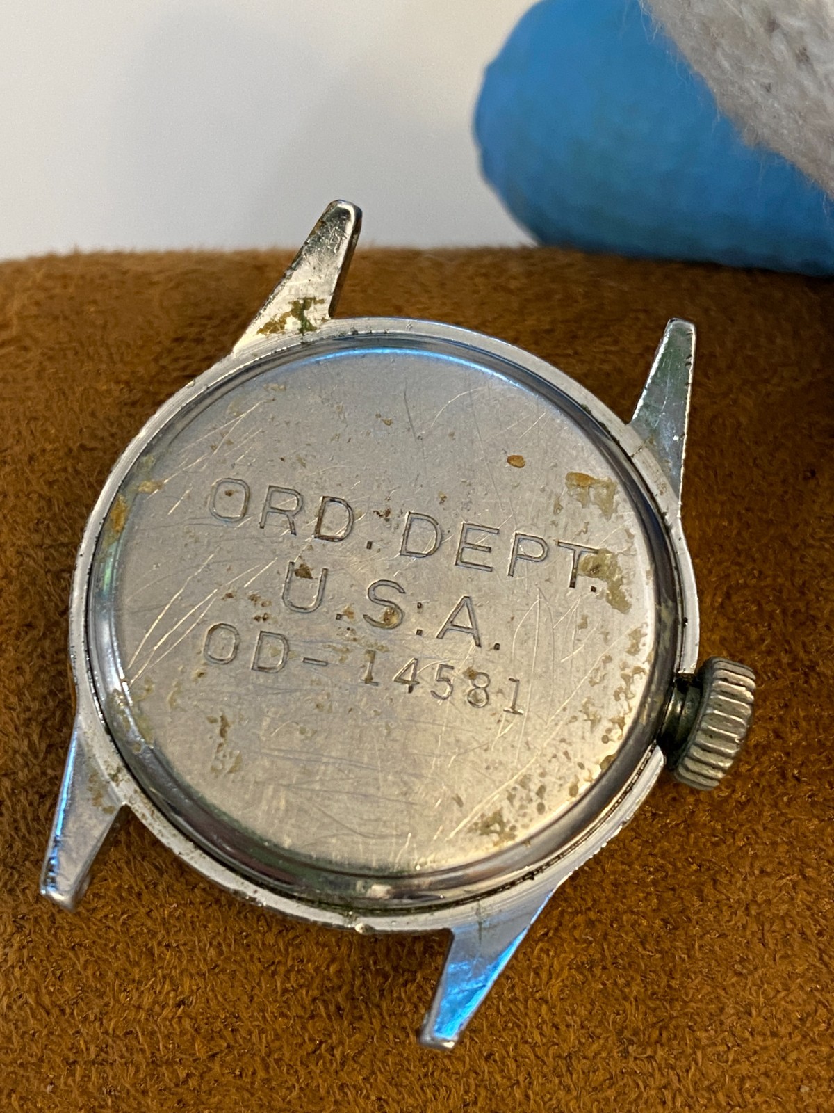 WWII Hamilton 987A ORD DEPT US Army Military Watch OD-14581 17J Parts Vintage