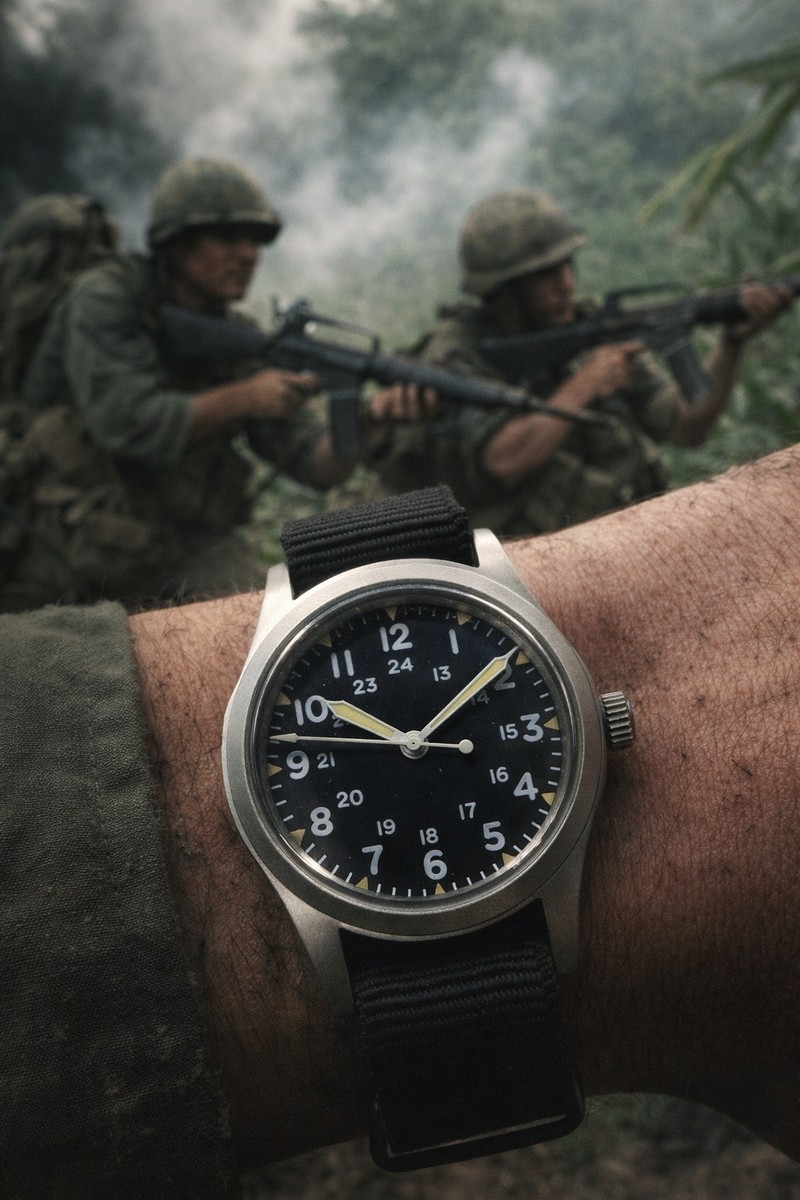 MWC GG-W-113 Military Watch Vietnam Field 38mm Mechanical Hand Wind