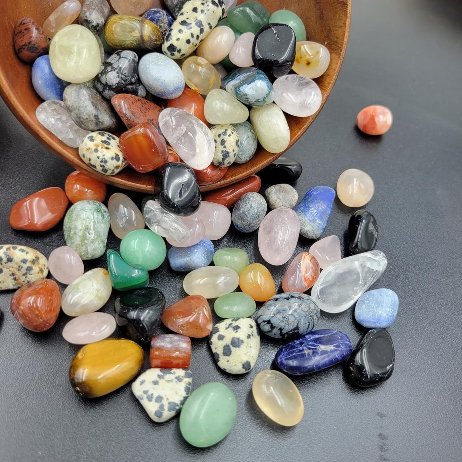 15+ Kinds 100pcs Assortment Healing Stones Mixed Tumbled Polished Stones for …