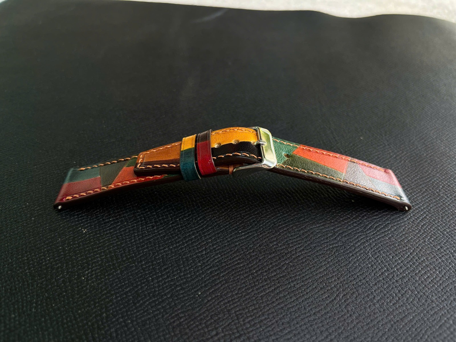 Multicolor Cowhide skin Watch Strap Band 18mm 19mm 20mm 21mm 22mm 23mm 24mm 26mm