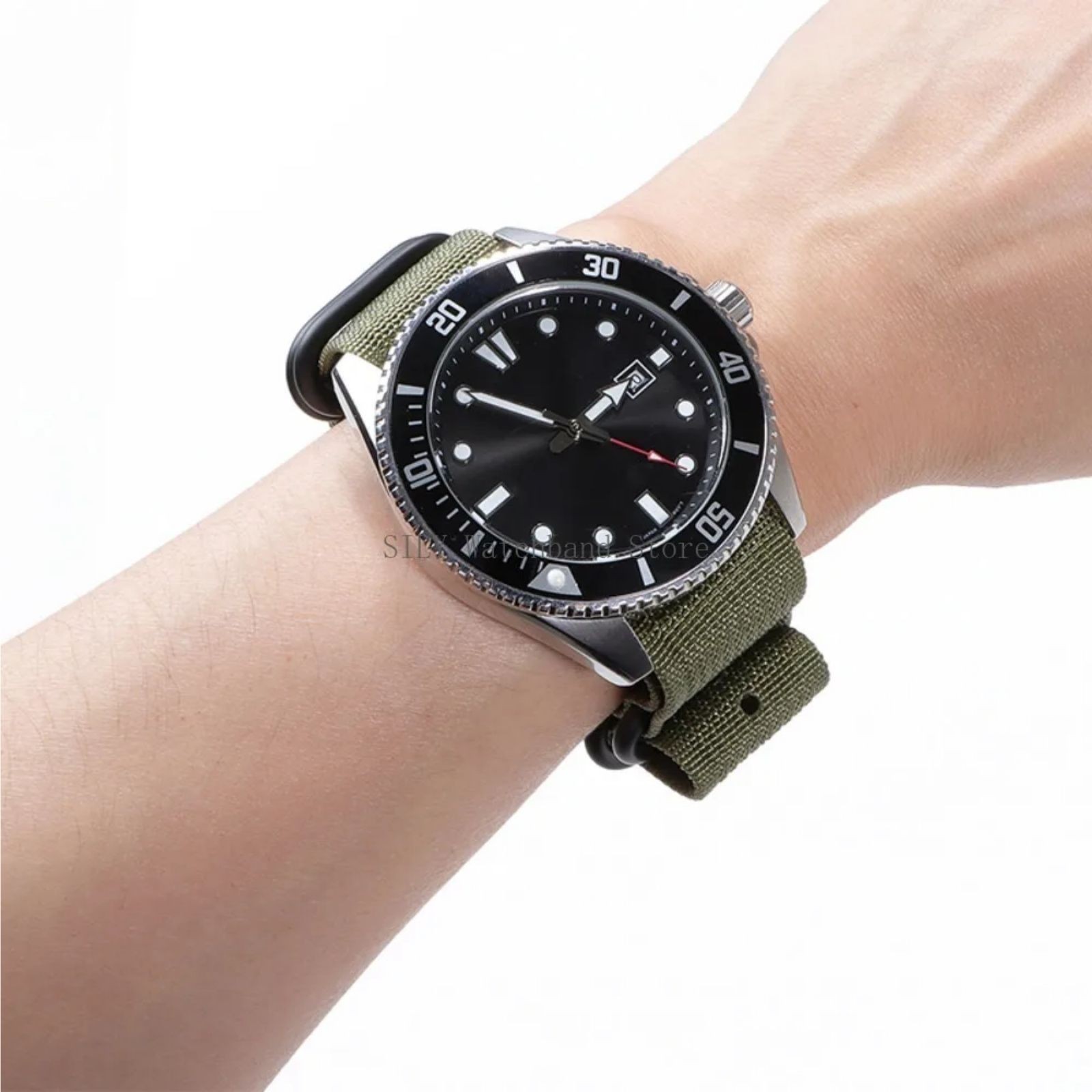 18mm 20mm 22mm 24mm Ballistic Durable Military Nylon Wrist Watch Band Strap New