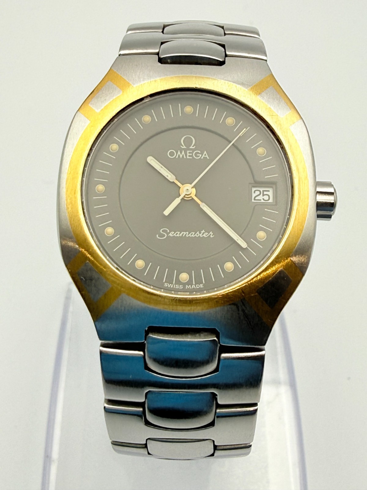 OMEGA Seamaster Polaris Vintage Date Quartz Watch Wrist 15cm (5.9in) – Rank B+