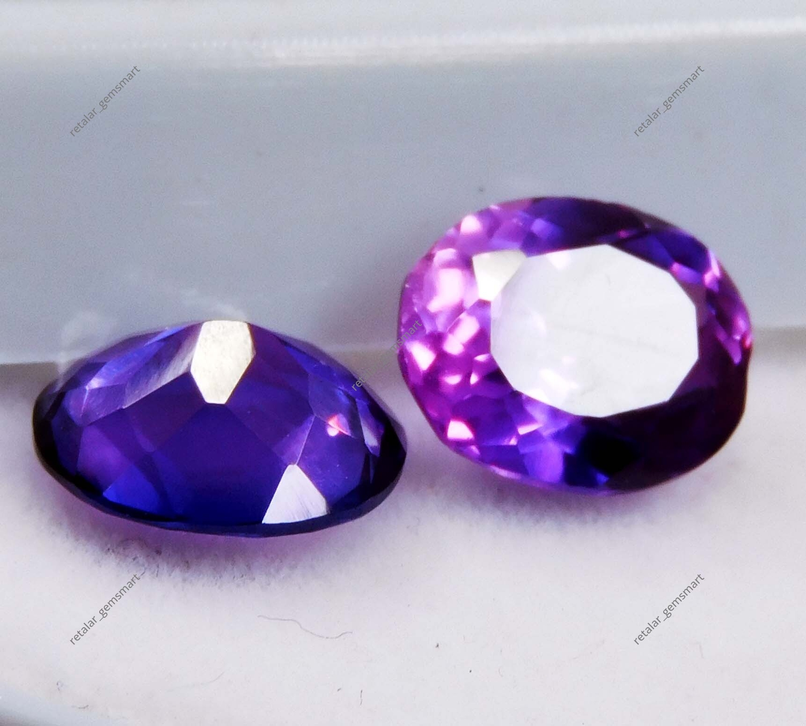 2 Pcs Natural CERTIFIED Tanzanite Rare Purple Oval Cut 8×7 mm Loose Gems Pair