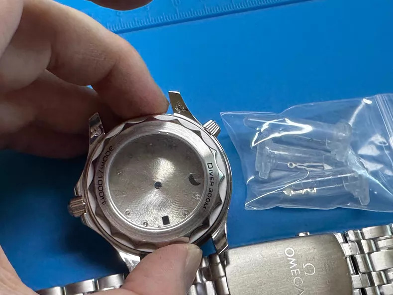 For DIY 40mm Watch Steel Case kit For 8215 movement