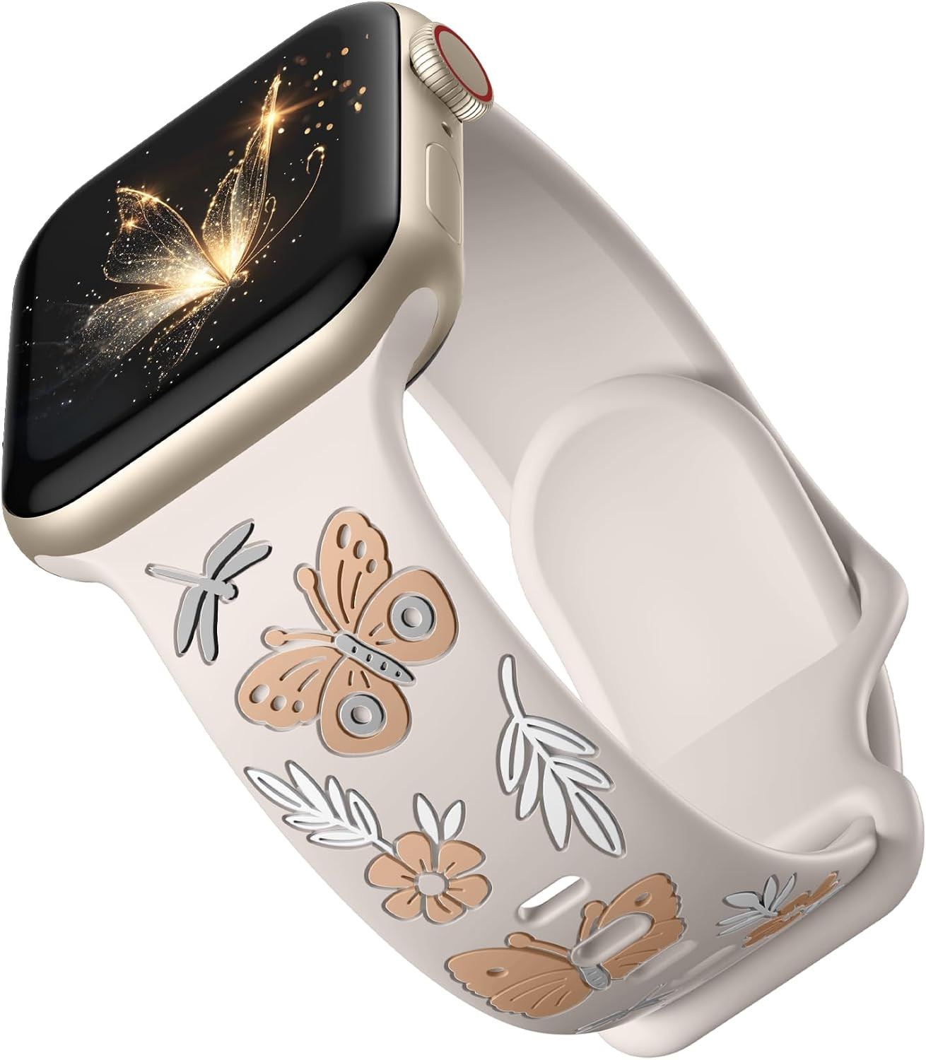Floral Band Compatible with Apple Watch Band for Women 40Mm 38Mm 41Mm 42Mm 44Mm