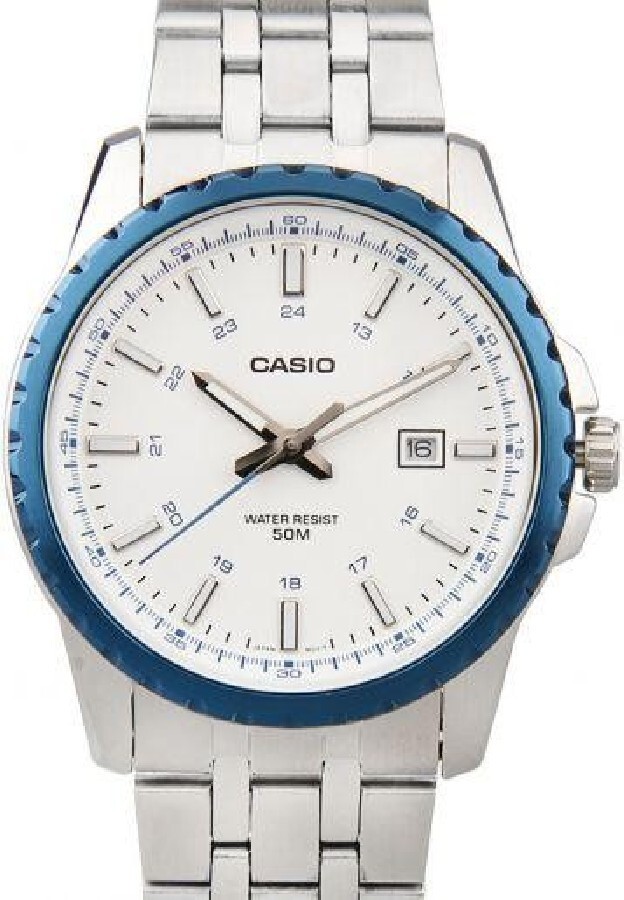 Casio Men’s Core MTP1328D-7AV Stainless-Steel Quartz Watch with Black Dial
