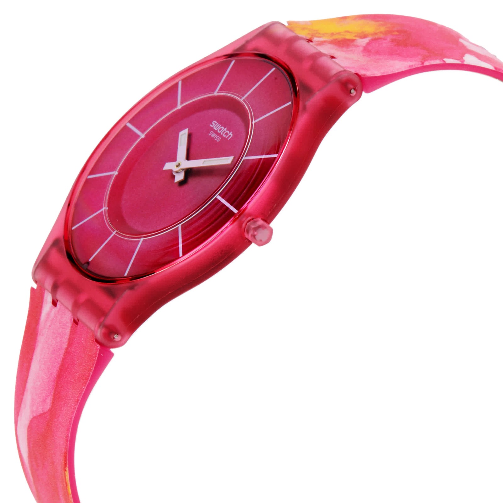 Swatch Paradise Petals Quartz Pink Dial Watch SS08P113