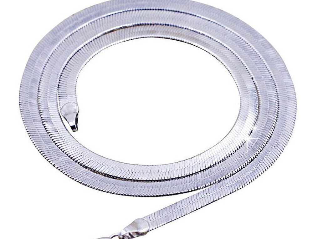18K Gold Filled Tarnish-Free Flat Snake Chain Necklace CHOOSE LENGTH/Width Z764