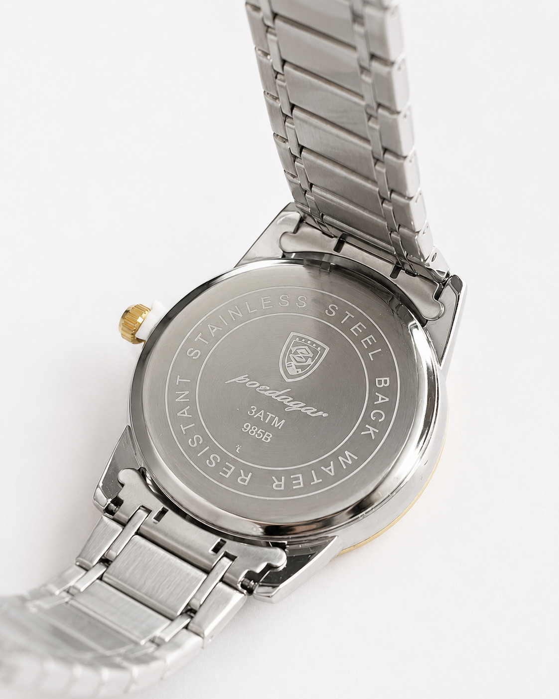 Poedagar Men’s Luxury Quartz Watch Stainless Steel Waterproof Luminous Sport