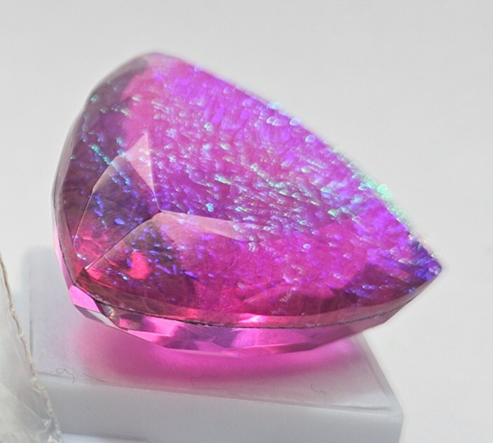 Monarch Fire Opal Trillion Cut Natural 71+ Ct EGL Certified Loose Gemstone