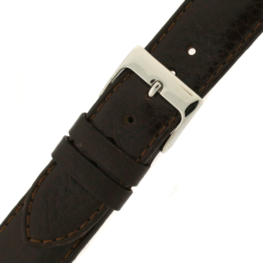 Watch Band Calfskin Leather Dark Brown Strap Comfort – 12mm – 24mm