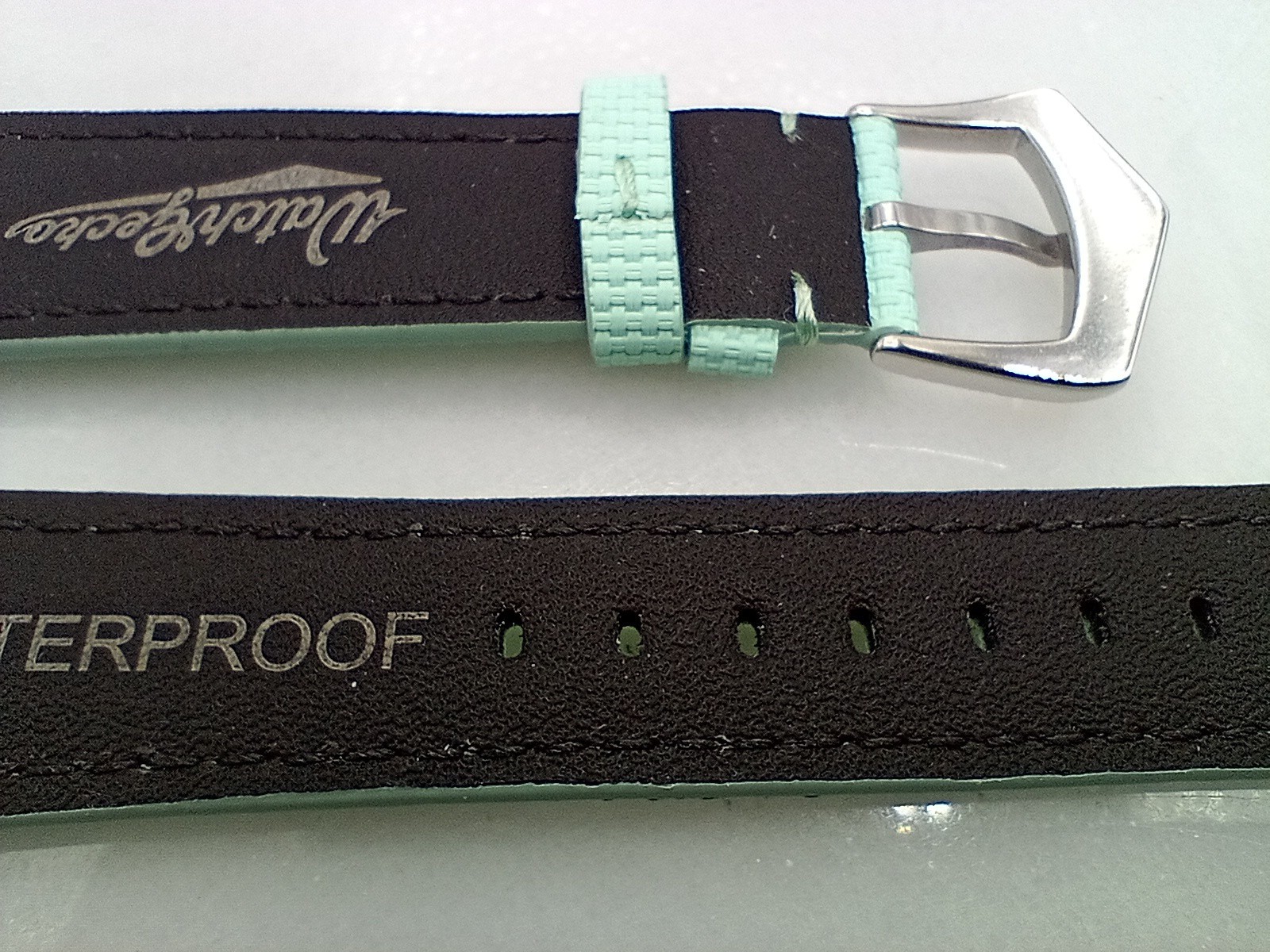 New 20mm Watchgecko Premium FKM Rubber Green Watch Strap Quick Release 6B447