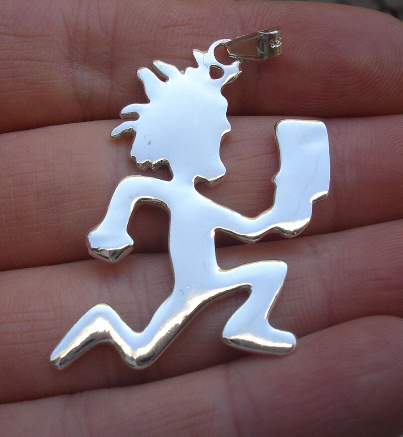 925 Sterling Silver – Icp,hatchet man,Charm,pendant,necklace,Juggalo,hatchetman