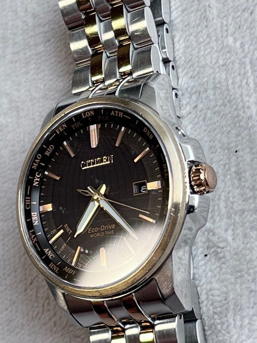 Working Item CITIZEN EcoDrive WorldTime E784 S118620 Gray x Gold