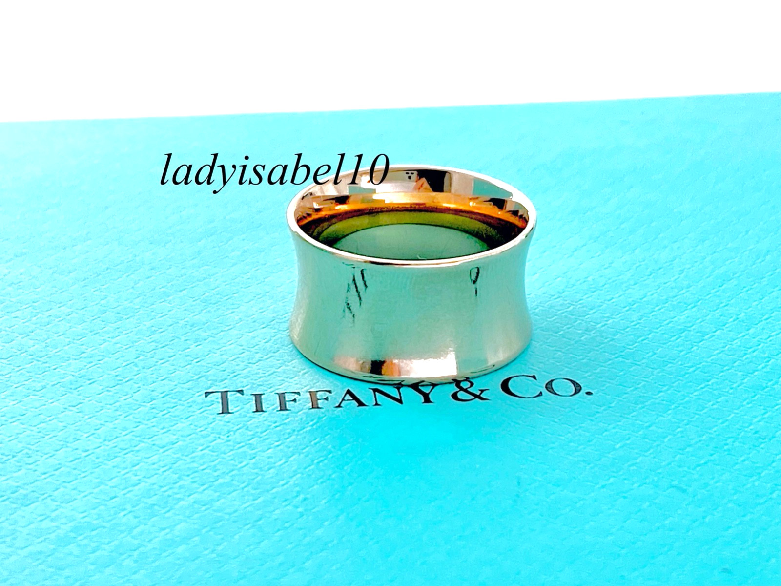 Sz 6 Tiffany & Co. Rubedo Metal 1837 Wide Ring Large w/ POUCH – Authentic