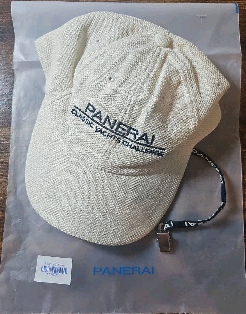 Panerai PAA00842 White / Cream Cap Hat NOS Rare VIP Dealer OEM Original