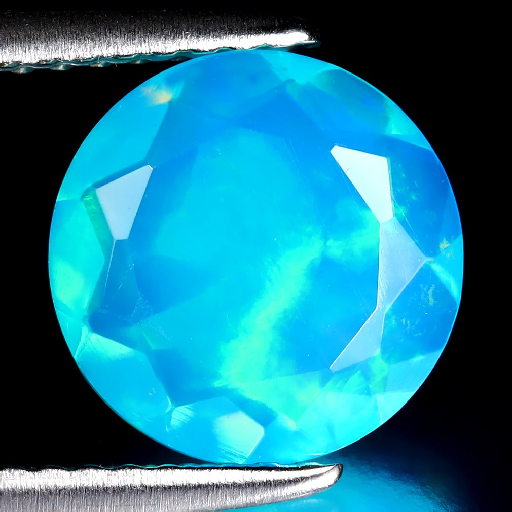 1.21 ct Exquisite Round(9.05 x 9.05 mm)Heated Ethiopia Blue Opal Loose Gemstone
