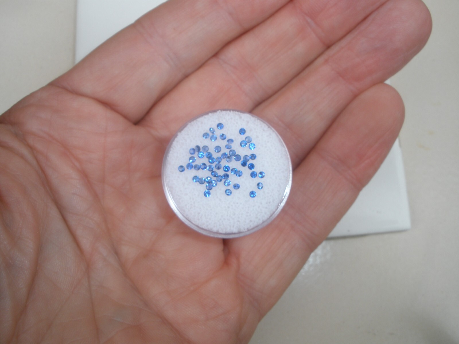 Over 1ct Blue Sapphire Round Natural Gem Parcel 1.5mm Top Quality