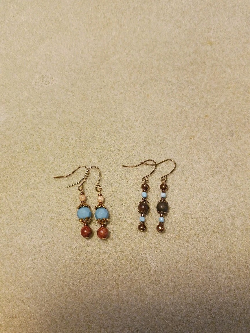 hand crafted Jewelry Necklace, and earrings