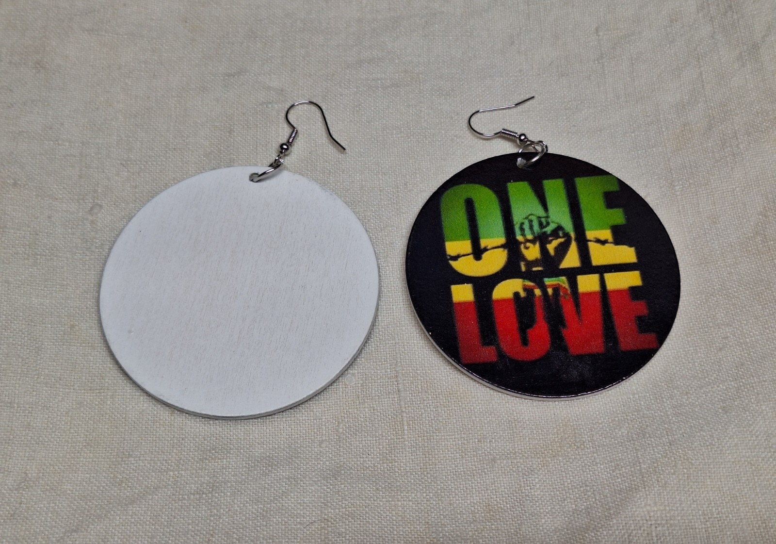 African Pattern Earrings – NO TARNISHING Wood Dangle