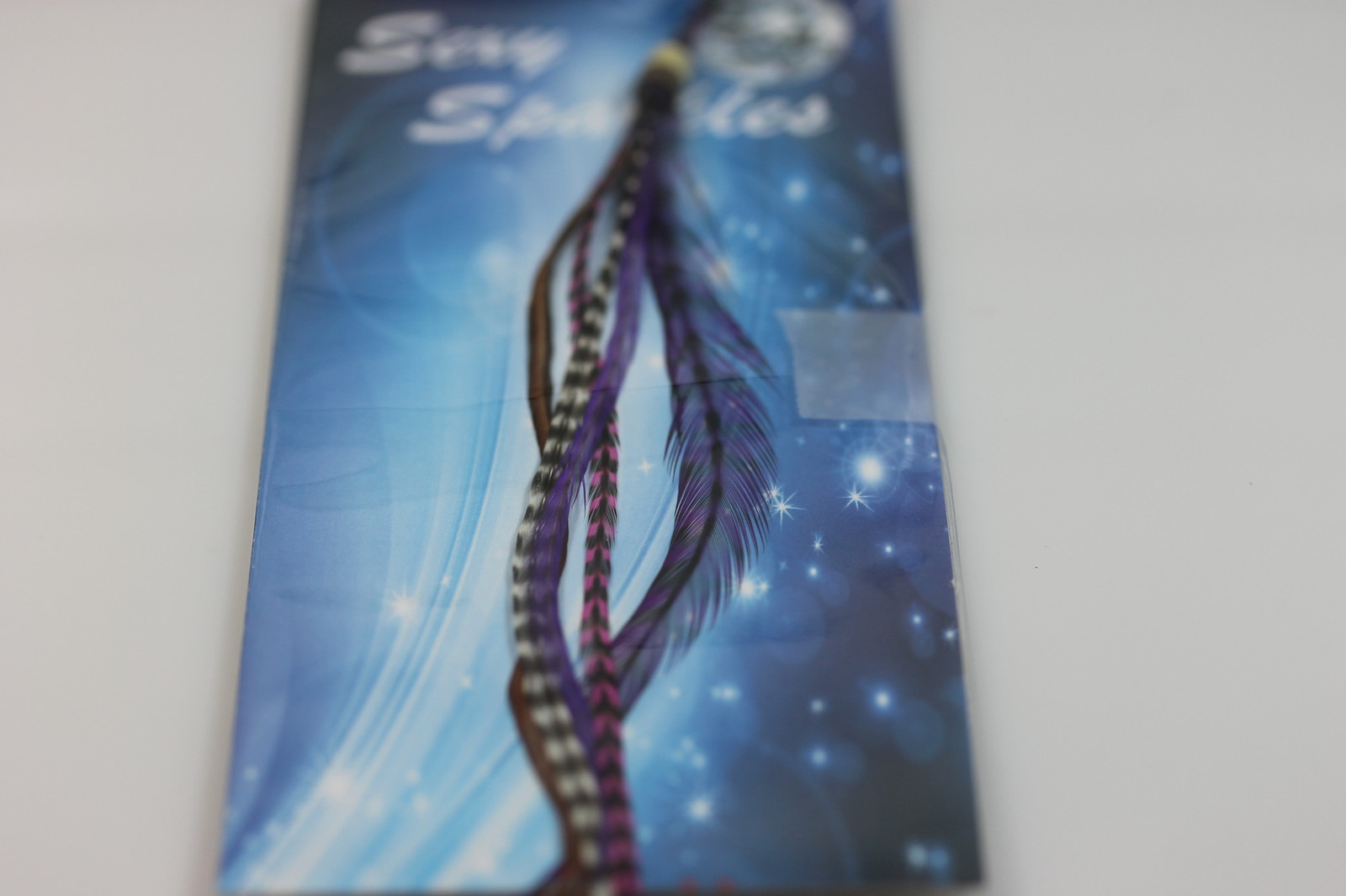 Feather Hair Extensions Five Purple & Violet 4”-6 Mix with Natural Browns Quali