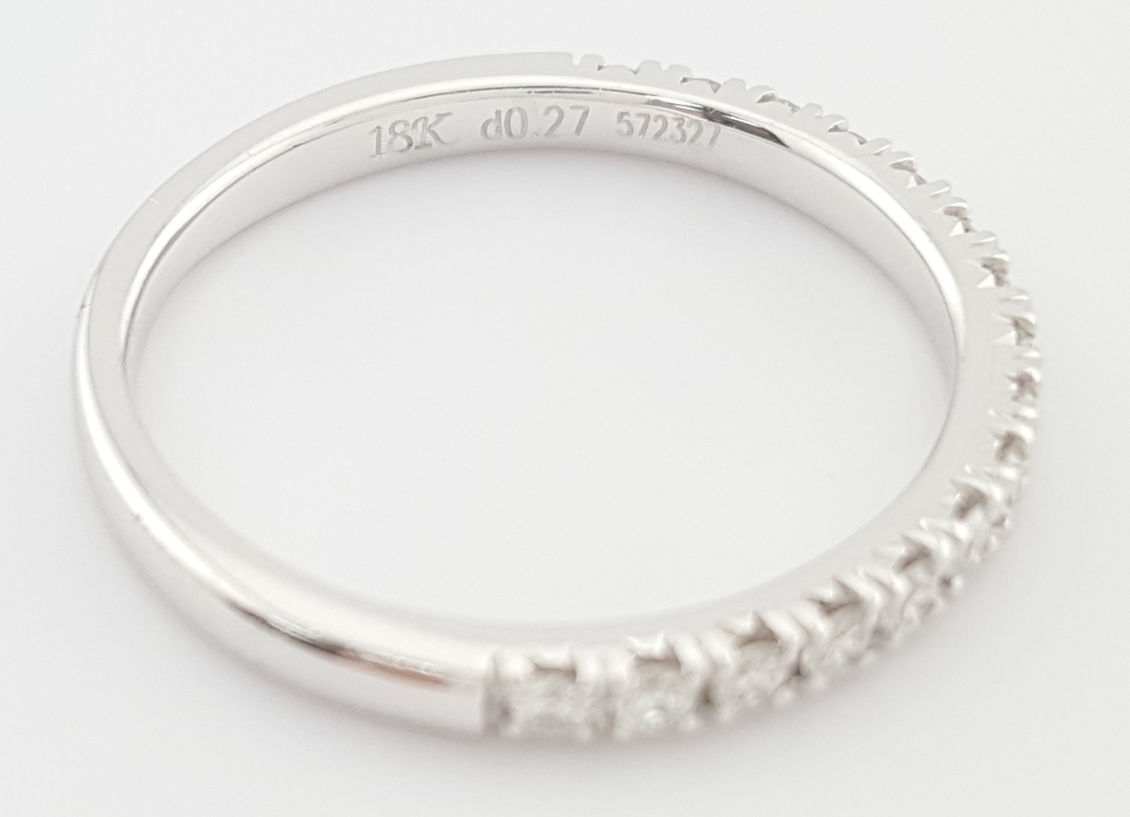 Simon G Round Diamond Wedding Band MR1811 18k White Gold 0.27 ct Rt $2,200