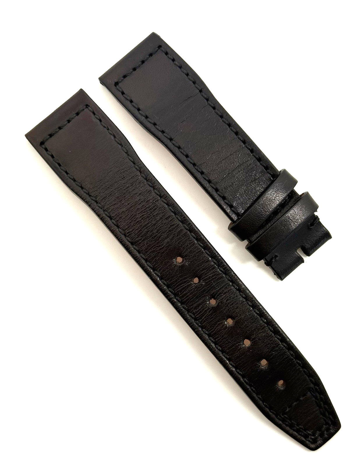 IWC Santoni 20mm x 18mm Black Calfskin Leather Watch Strap E06162 Authentic OEM
