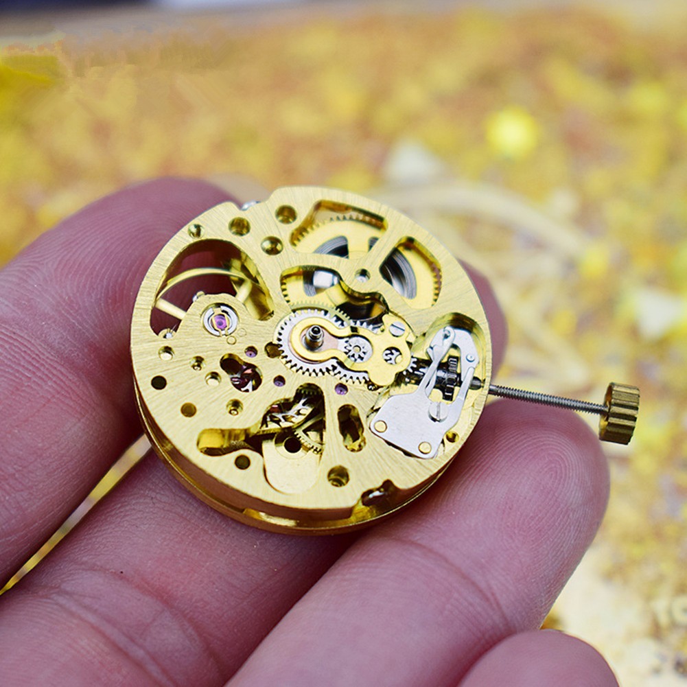 27mm Gold Skeleton 2004 Adjustment Radiation Pattern Automatic Watch Movement