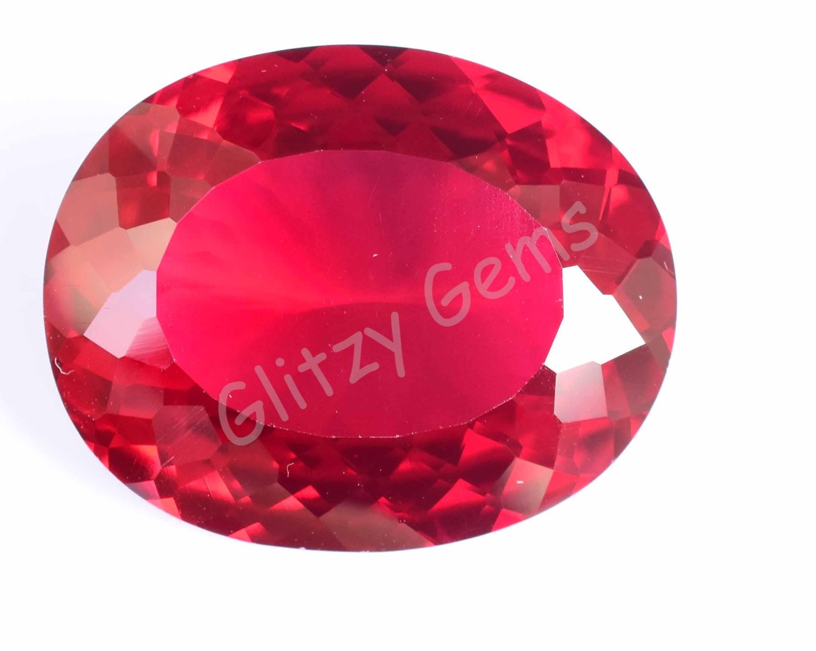 48.85 Ct Natural Blood Red Mozambique Ruby Oval CERTIFIED Loose Gemstone