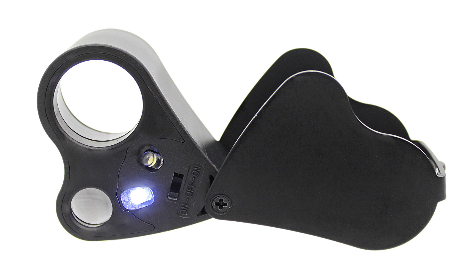 30X 60X Magnifying Magnifier Jewelers Diamonds Eye Jewelry Loupe Loop LED Lights