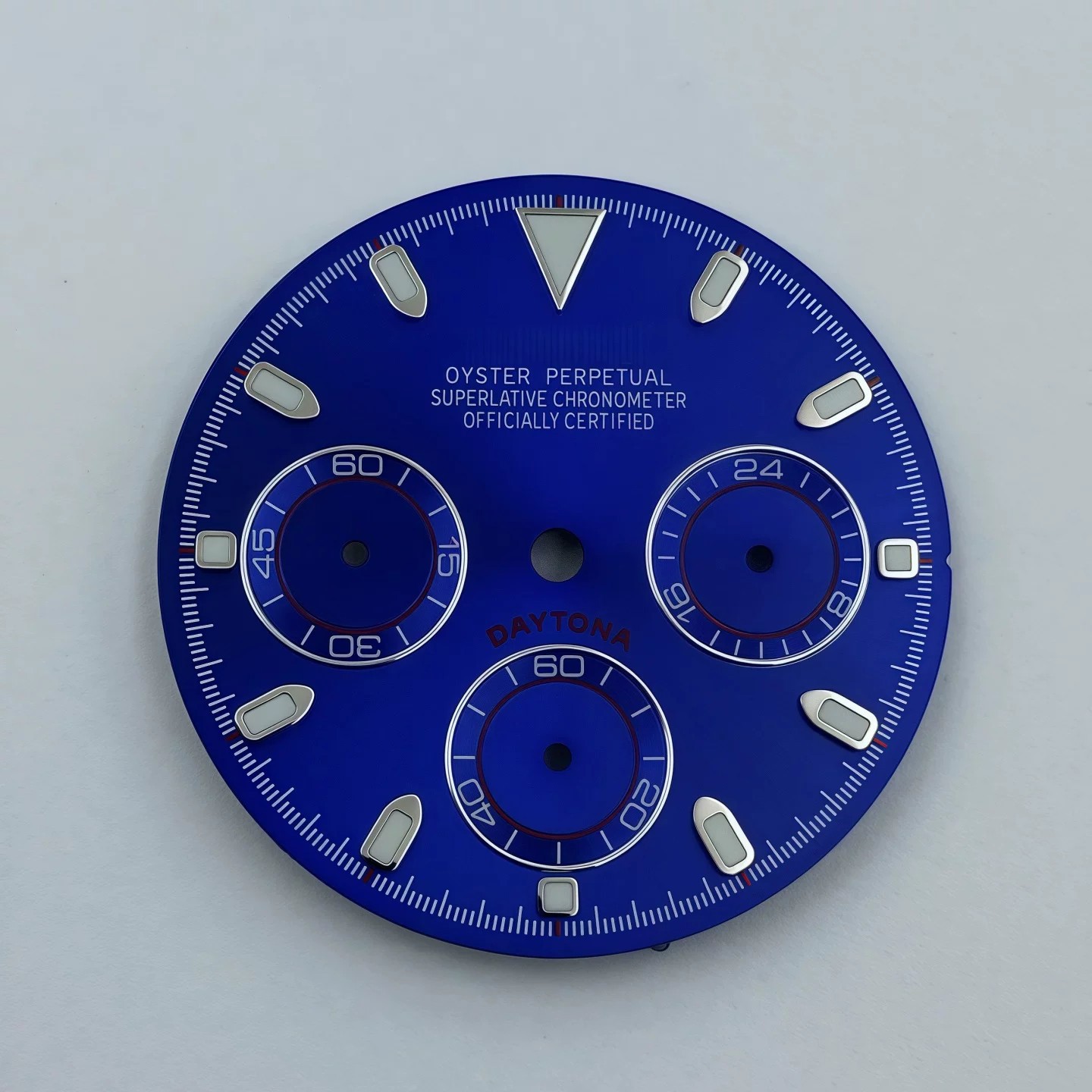 29.5mm Three-eyed panda Watch Dial Green Luminous for VK63 Movement S Logo