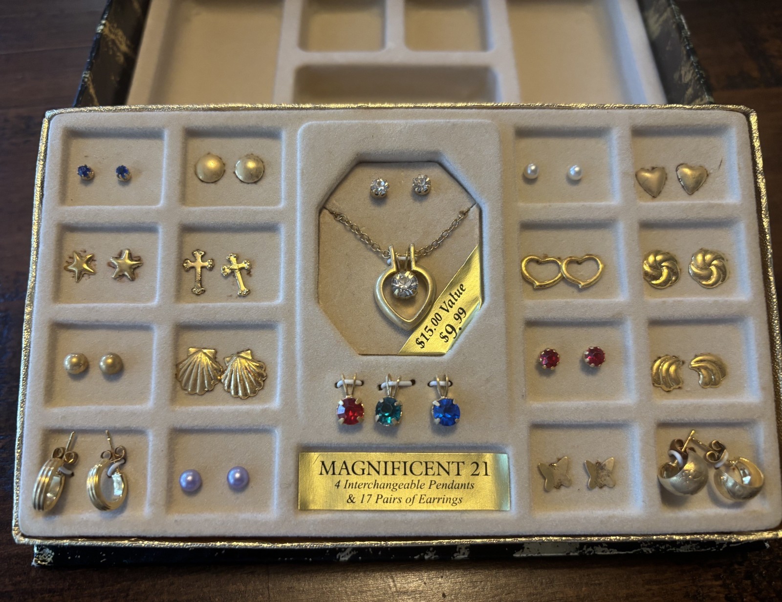 Vintage Rembrandt Magnificent 21 featuring interchangeable pendants and earrings