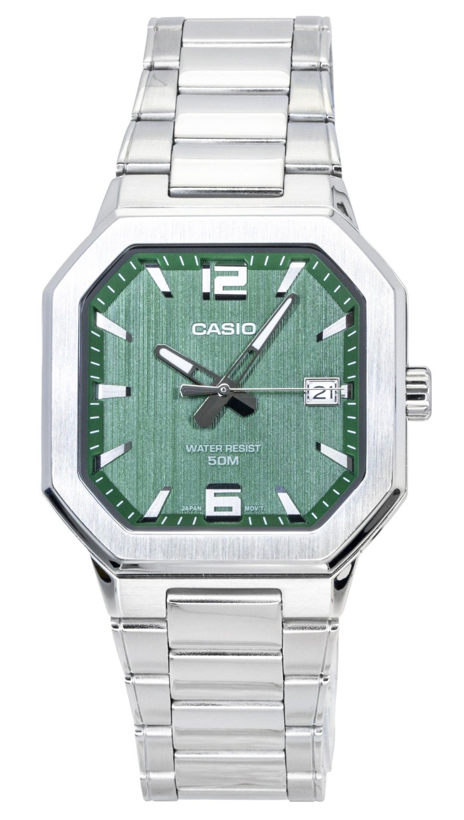 Casio Analog Stainless Steel Green Dial Quartz MTP-B195D-3AV Men’s Watch