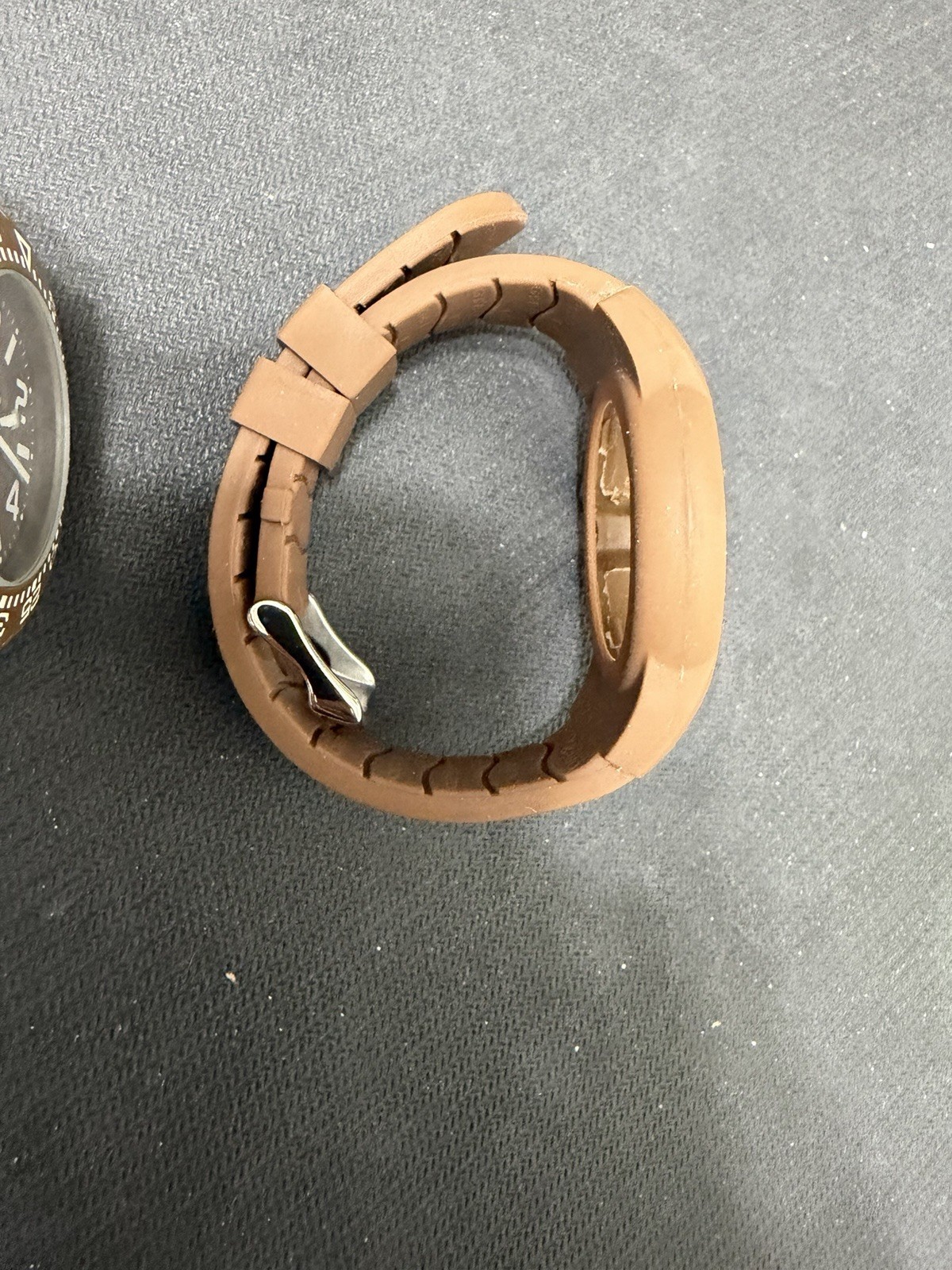 GEBO Time To Save The Earth Watch – 2 Straps White & Brown – Old Stock