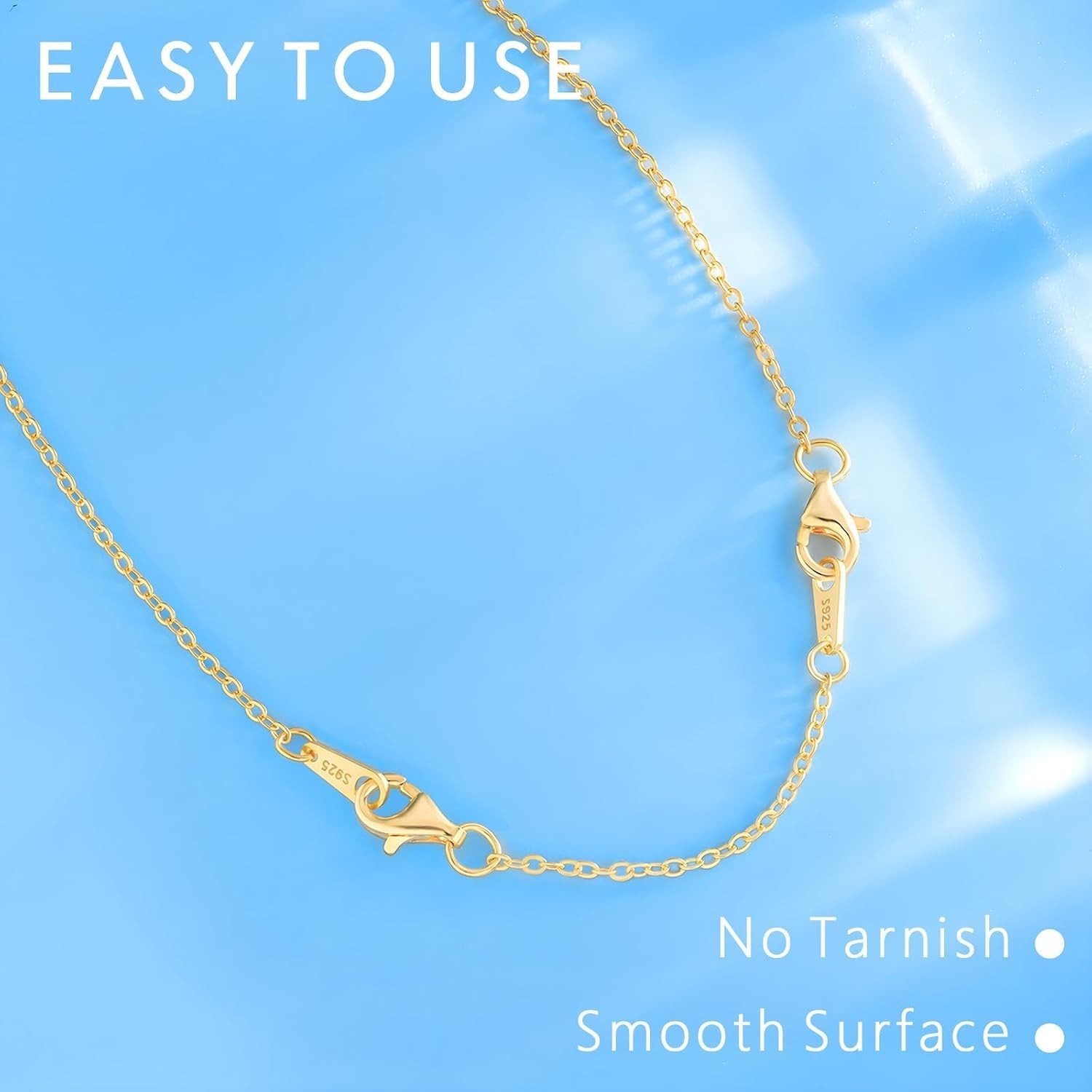 Luxury 925 Sterling Silver & Gold Necklace Extenders – 2, 4, 6 Inch Sets