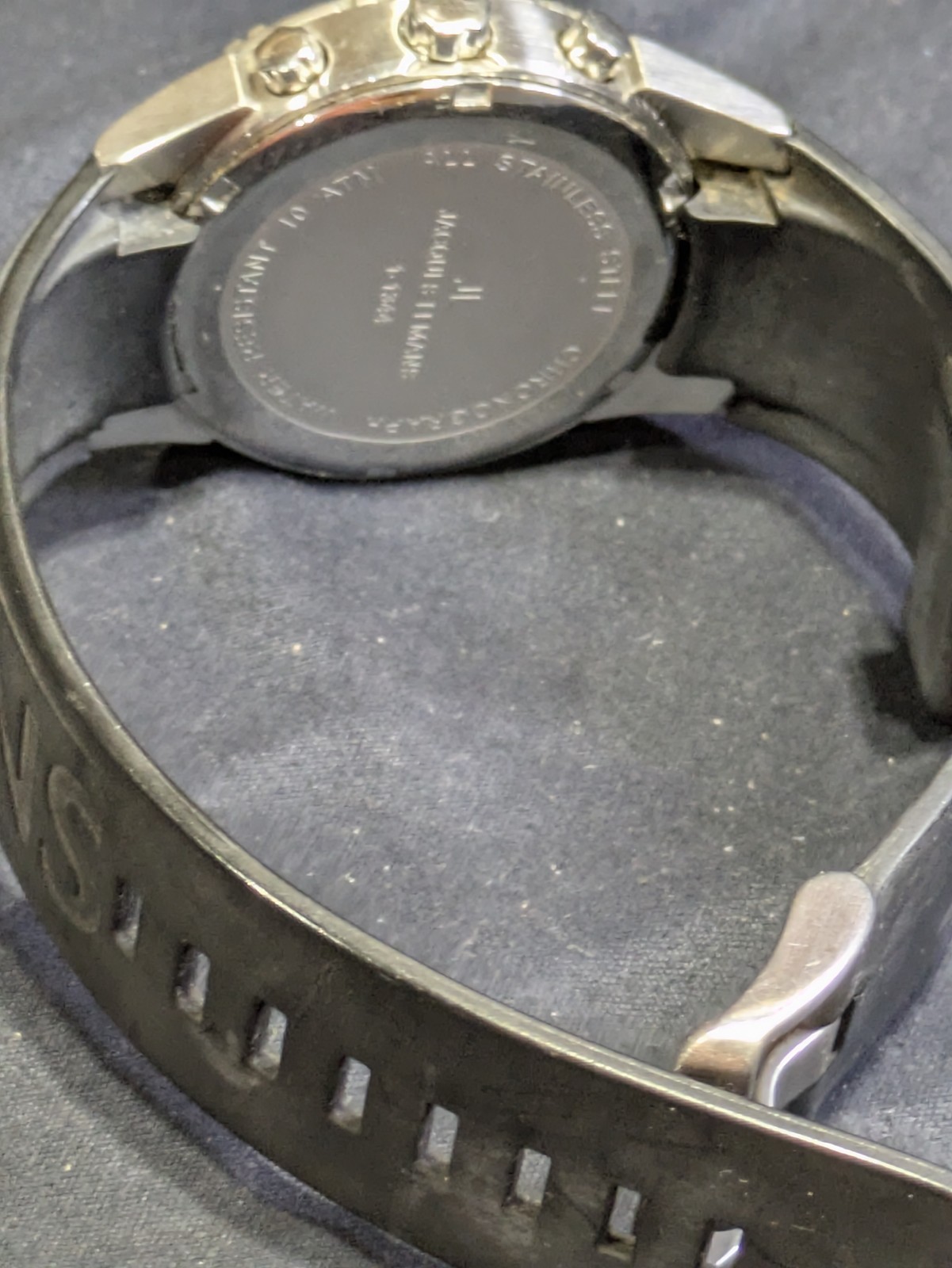 Jacques Lemans Men 1-1344 Stainless Steel Chronograph Quartz Watch 8.3″ New Btry