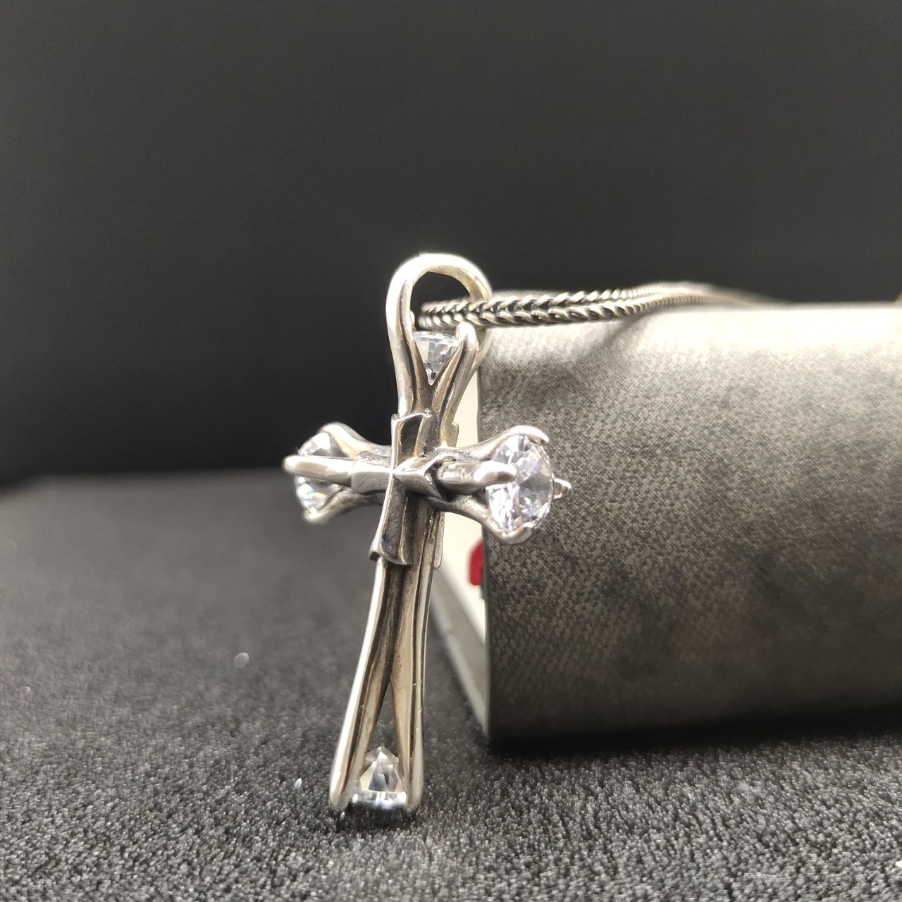 Gothic Architectural Cross, S925 Silver, Men’s Faith & Protection Charm Fast