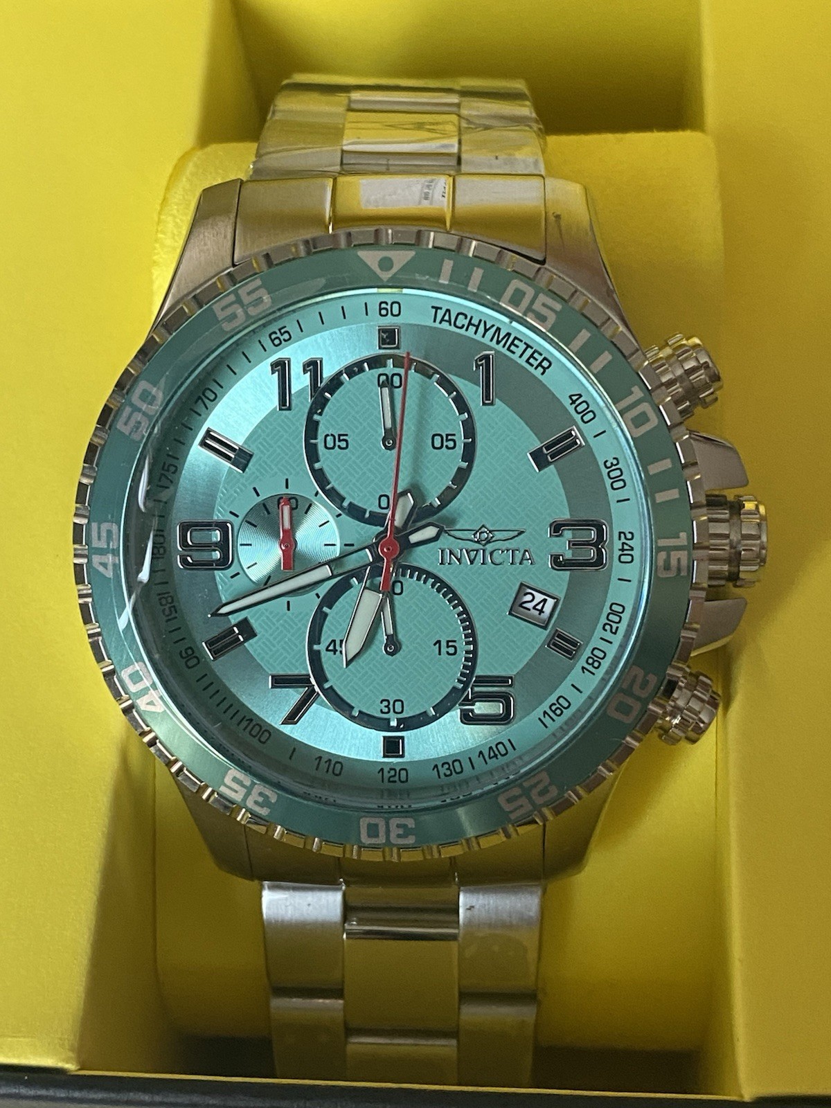 Brand New Invicta Specialty Mach Gala Men’s Watch 48mm Steel (69820) TachyMeter