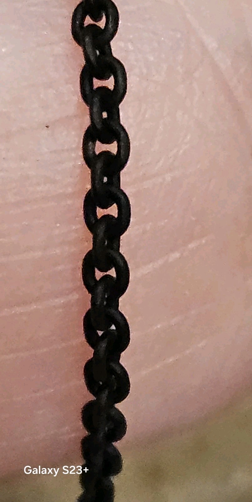 NEW MONICA RICH KOSANN BLACK STEEL STAINLESS STEEL 32″ LONG NECKLACE CHAIN