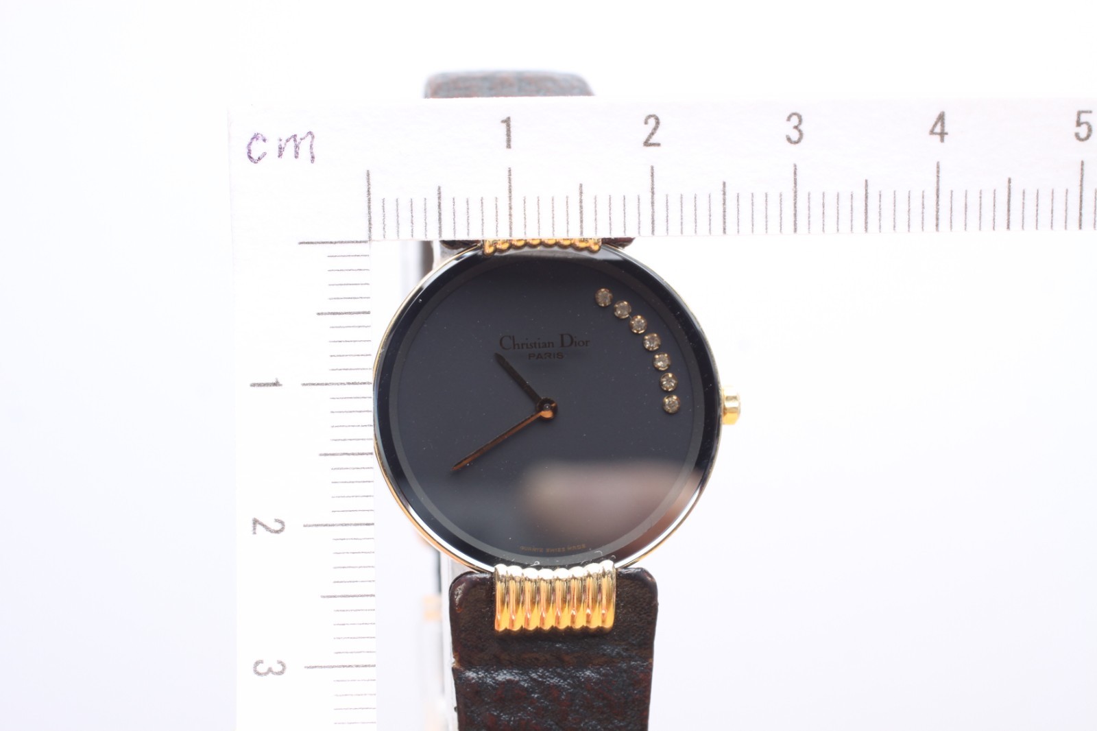 [EXC+5] Vintage Christian Dior Bagheera 46 153-4 Black Dial Women’s Quartz Watch
